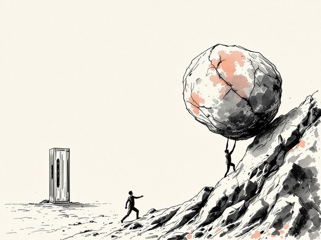 Hero illustration for ai transformation not technology