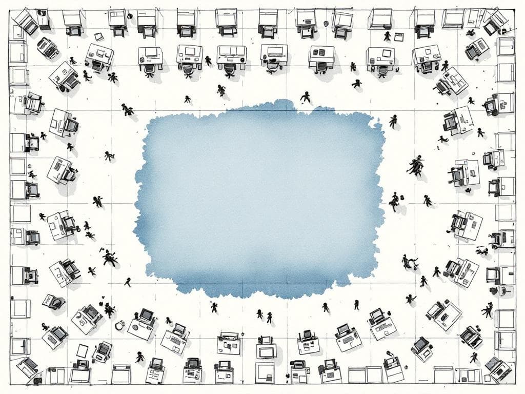 Hero illustration for enterprise services operating model